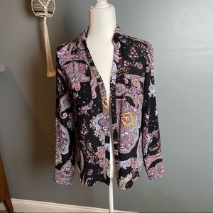 Express Paisley Button Down Shirt • XS